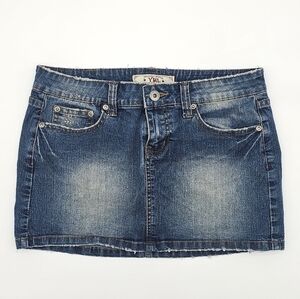 YMI Women's Jean Skirt, Denim Blue, Size 3